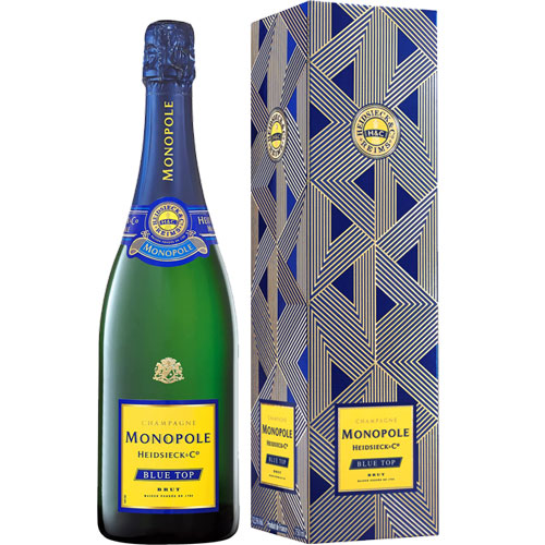 Heidsieck & Co Monopole Blue Top Brut 750 ml in Geschenkverpackung Gatsby