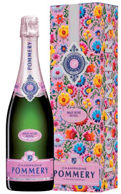 Pommery Rosé Royal 750 ml in Mexico Geschenkverpackung