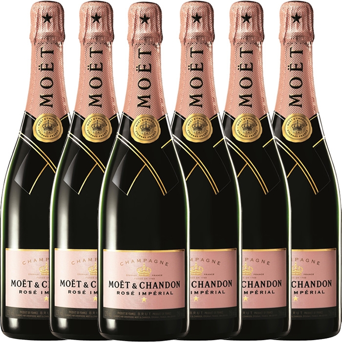 Moët & Chandon Brut Rosé Impérial Vorteilspaket 6 Flaschen à 750 ml