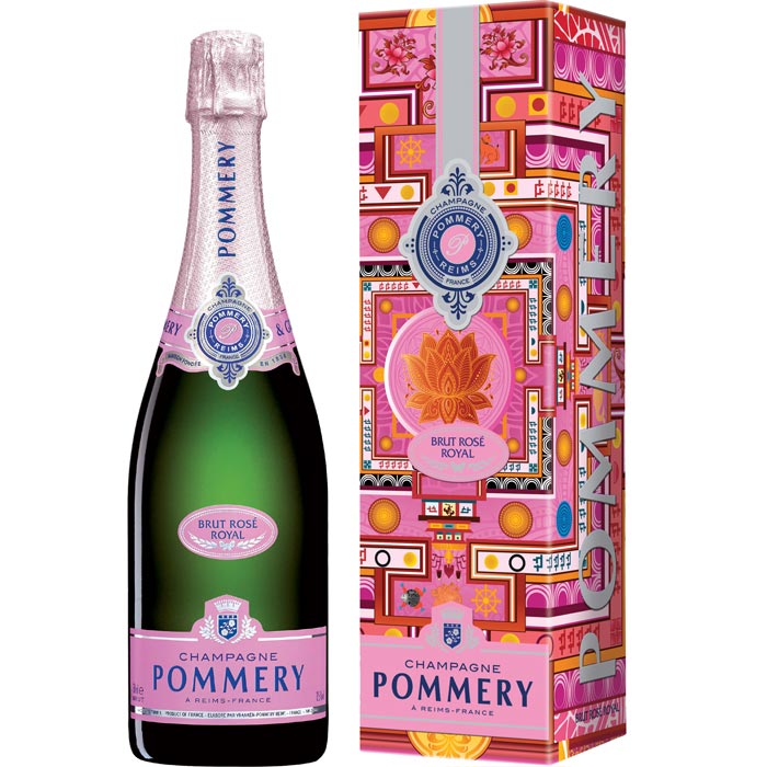 Pommery Brut Rosé Royal 750 ml in Mandala Geschenkverpackung