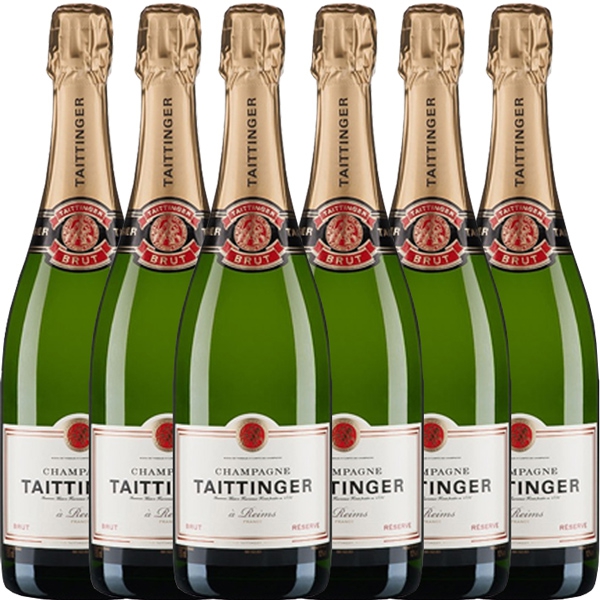 Taittinger Brut Réserve 6 Flaschen Vorteilspaket 4,5 l