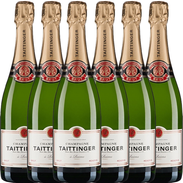 Taittinger Brut Réserve 6 Flaschen Vorteilspaket 4,5 l