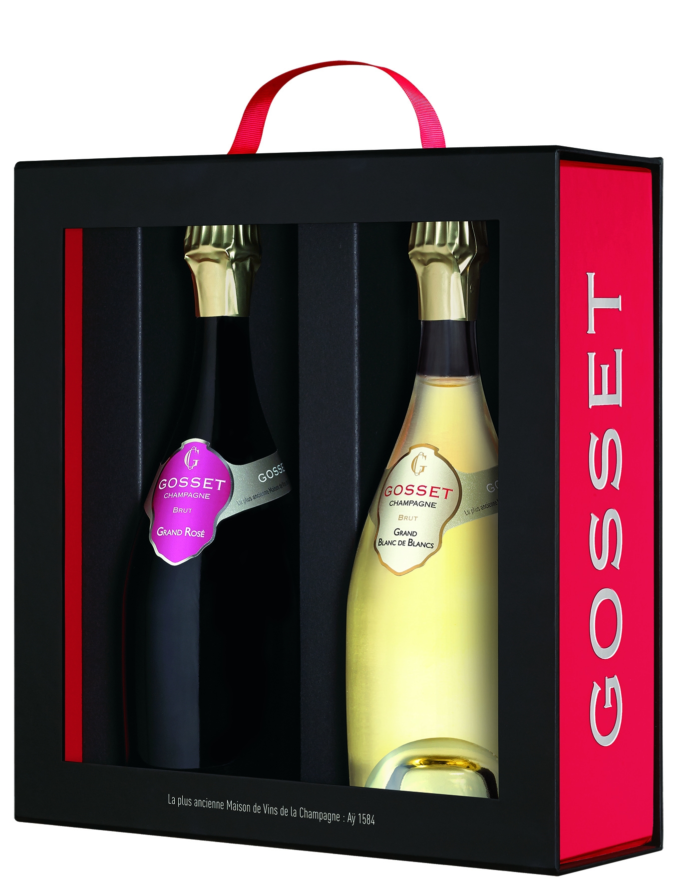 Gosset Champagner Geschenkverpackung mit zwei Flaschen à 750 ml