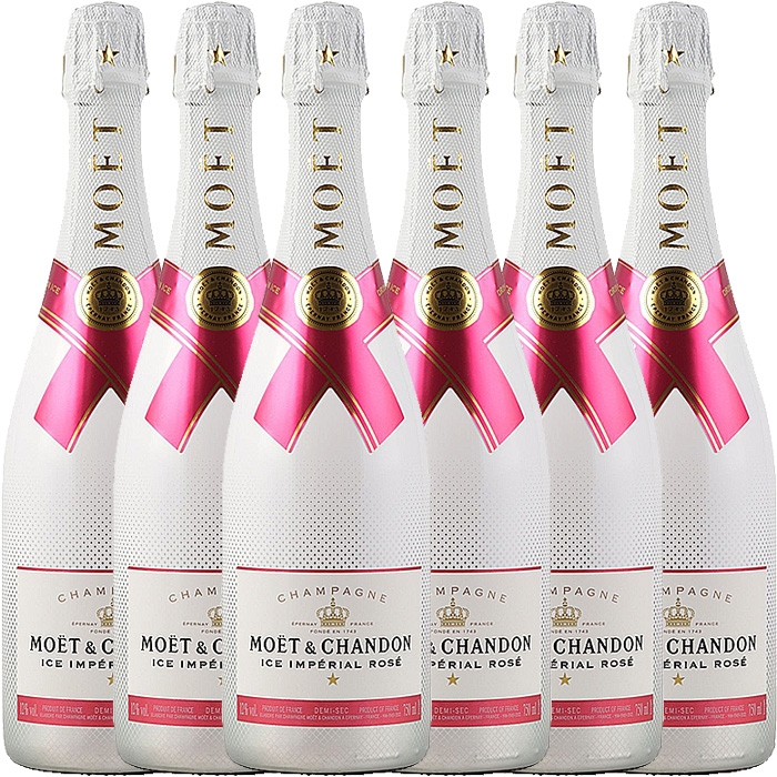 Moët & Chandon Ice Impérial Rosé Genießerpaket 6 Flaschen à 750 ml