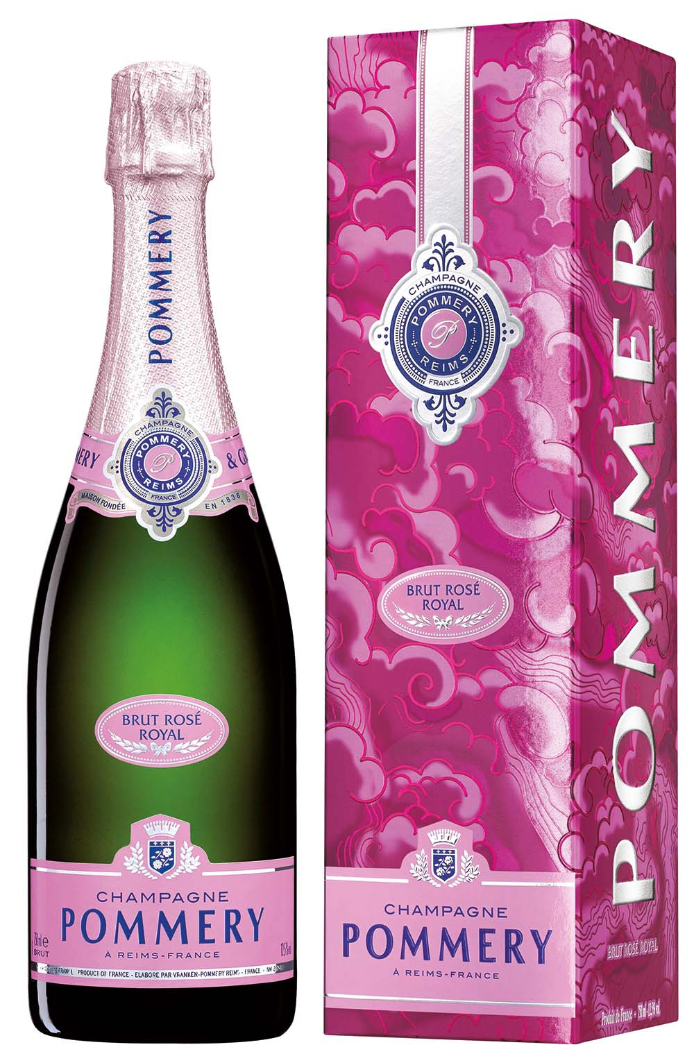 Pommery Rosé Royal 750 ml in Tempête Céleste Geschenkverpackung