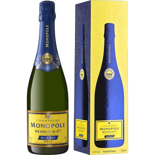 Heidsieck & Co Monopole Blue Top Brut in Geschenkverpackung