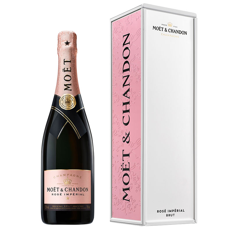 Moët & Chandon Rosé 750 Metall Geschenkbox aus Impérial in ml