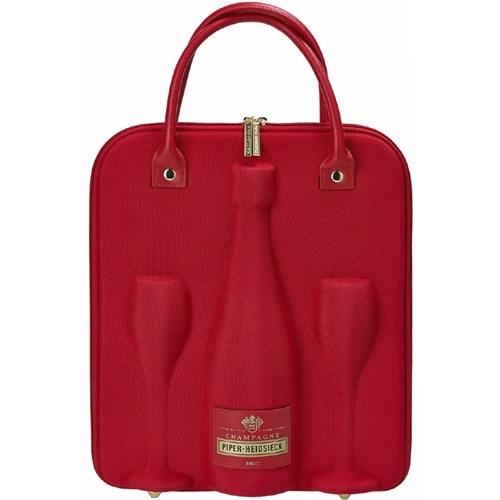 Piper-Heidsieck Travelbag koeltas Piper-Heidsieck Brut in Travelbag Kühltasche mit zwei Gläsern 750 ml
