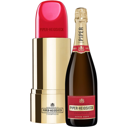 Piper-Heidsieck Brut Champagner im Lipstick Eiskühler 750 ml