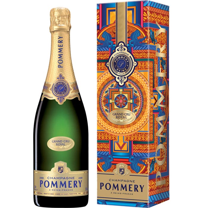 Pommery Grand Cru Royal Vintage 2009 in Mandala Geschenkverpackung 750 ml