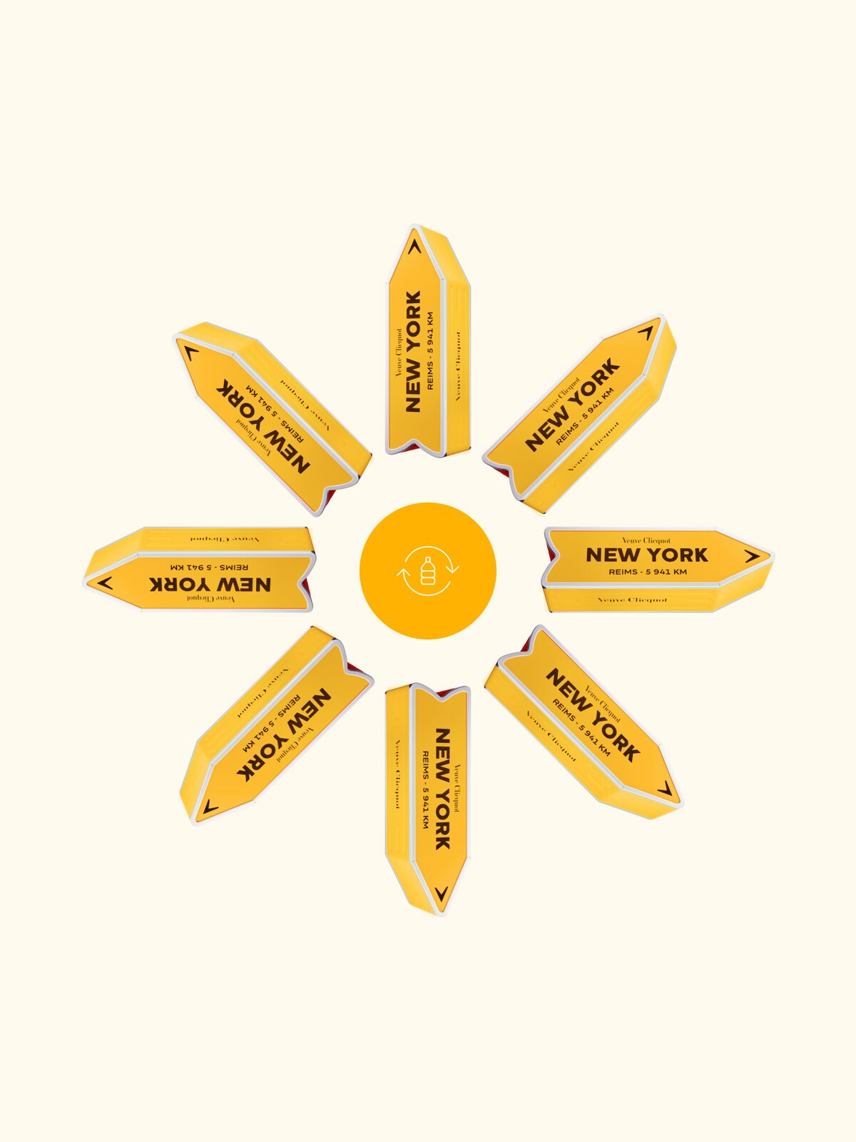 Veuve Clicquot YELLOW LABEL ARROW Personalise Me 6x 750 ml