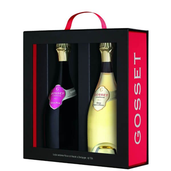 Gosset Champagner Geschenkverpackung mit zwei Flaschen à 750 ml