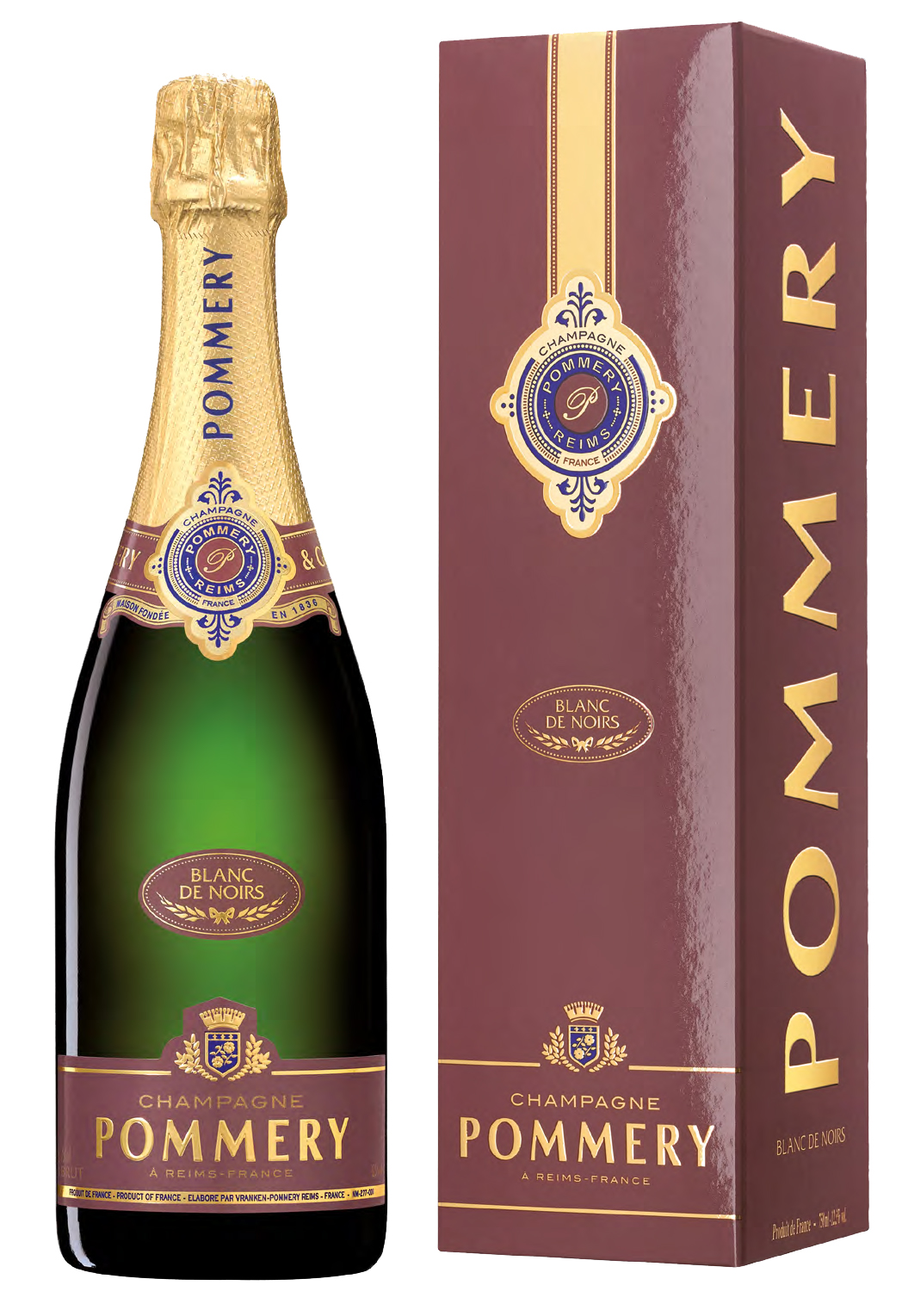 Pommery Blanc de Noirs Apanage 750 ml in Geschenkverpackung